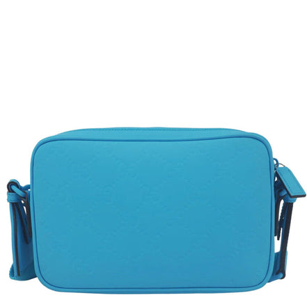 Gucci GG Rubber Effect Crossbody Bag in Blue sold at Queen Bee of Beverly Hills