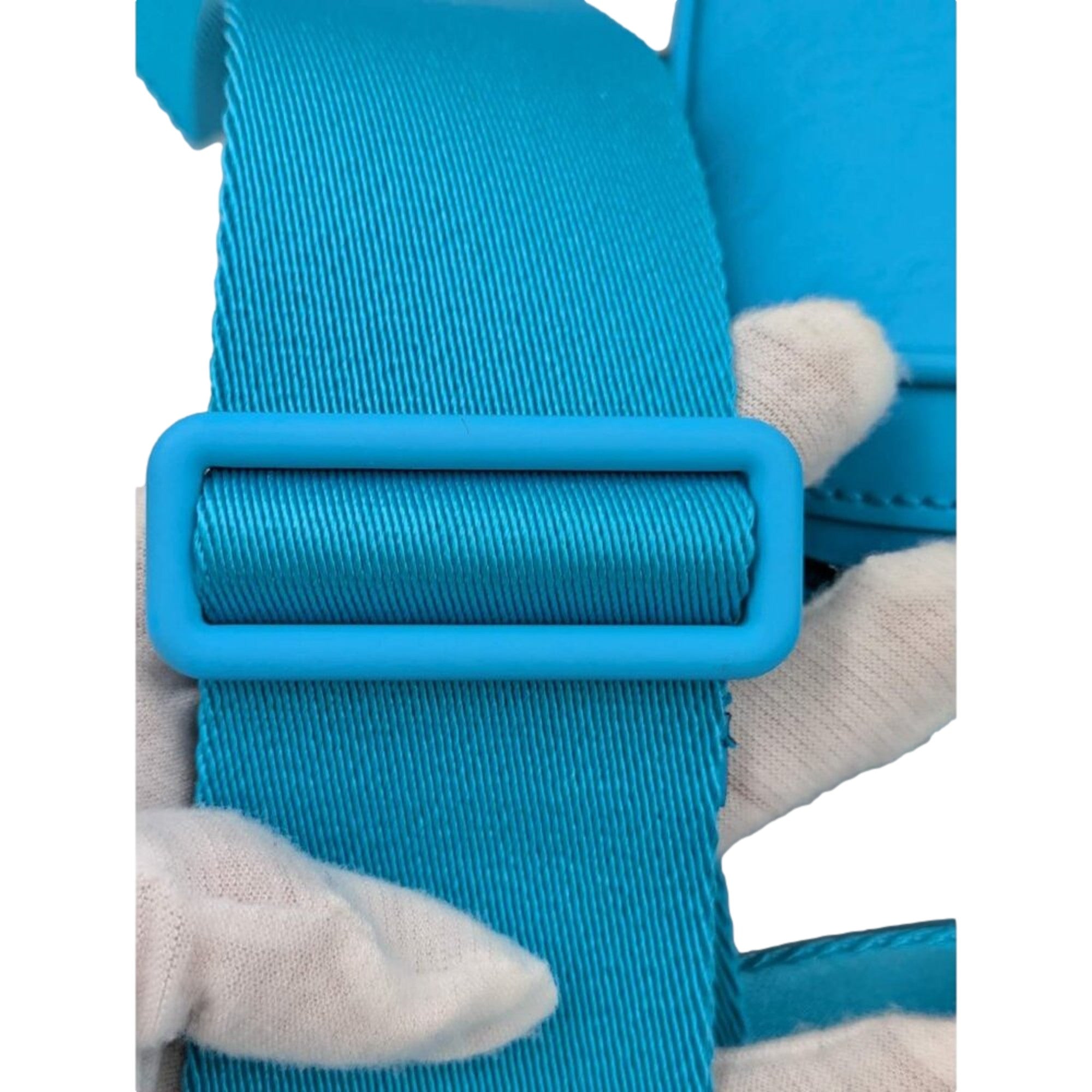 Gucci GG Rubber Effect Crossbody Bag in Blue sold at Queen Bee of Beverly Hills