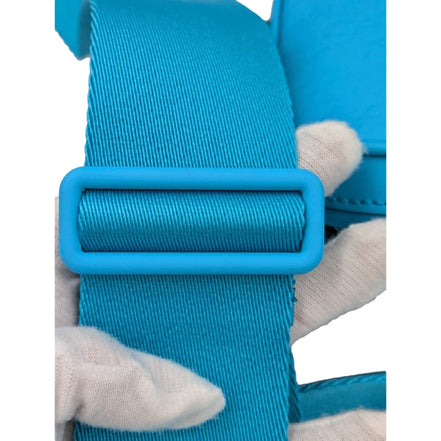 Gucci GG Rubber Effect Crossbody Bag in Blue sold at Queen Bee of Beverly Hills