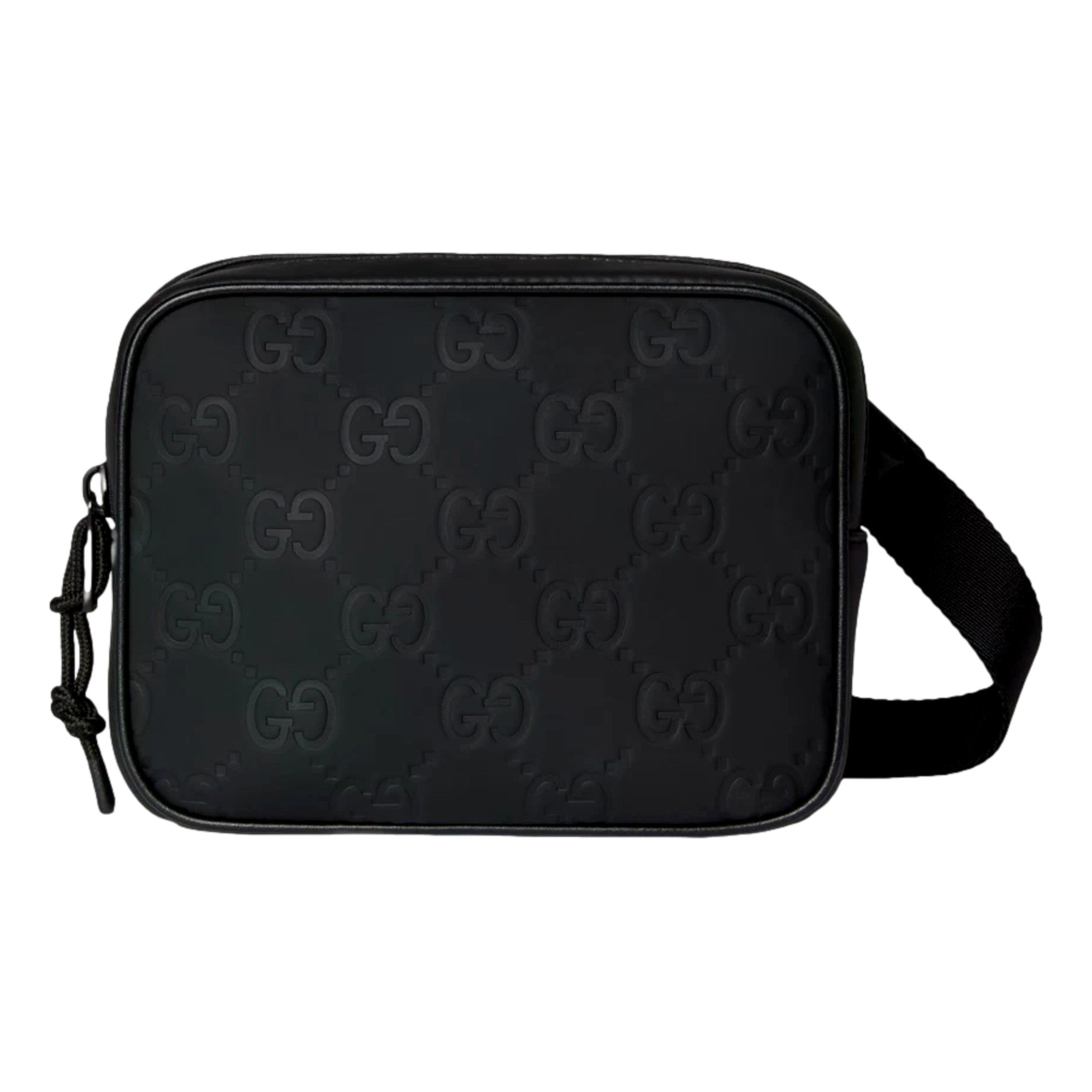 Gucci GG Rubber Effect Black Mini Crossbody Bag - available at Queen Bee of Beverly Hills. 