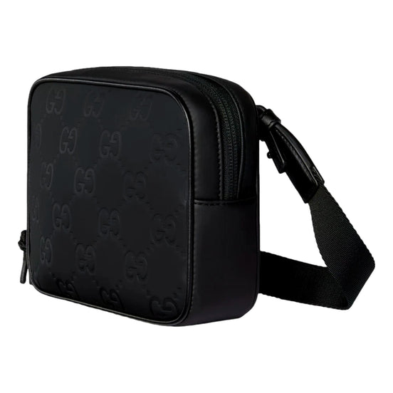 Gucci GG Rubber Effect Black Mini Crossbody Bag - available at Queen Bee of Beverly Hills. 
