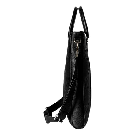 Gucci Jumbo GG Embossed Black Tote Bag