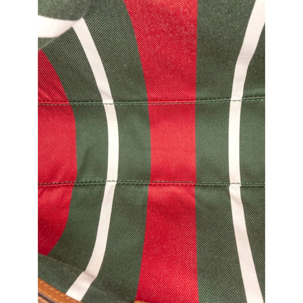 Gucci GG Emblem Surpeme Canvas Medium Leather Shoulder Bag Brown Beige