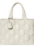 Gucci GG Guccissima Matelassé Leather Cream White Tote Bag available at Queen Bee of Beverly Hills