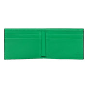 Gucci GG Leather Green Rubber Effect Bifold Wallet available at Queen Bee of Beverly Hills