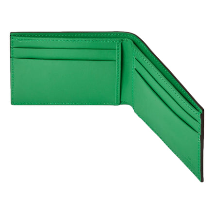 Gucci GG Leather Green Rubber Effect Bifold Wallet available at Queen Bee of Beverly Hills