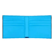 Gucci GG Leather Neon Blue Rubber Effect Bifold Wallet available at Queen Bee of Beverly Hills