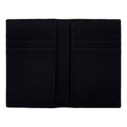 Gucci GG Rubber Effect Long Card Case Black Leather Wallet