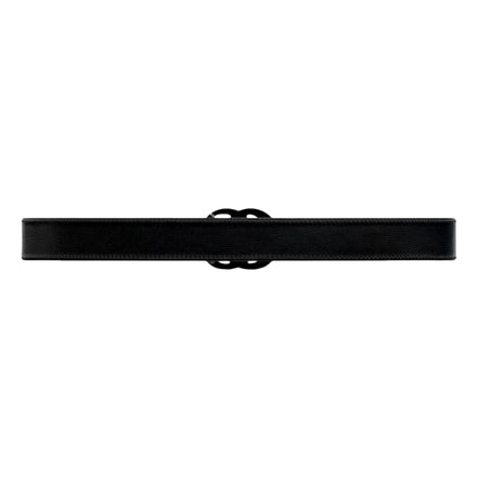 Gucci GG Marmont Monochrome Black Leather Belt 120 - available at Queen Bee of Beverly Hills. 