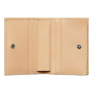 Gucci Beige Leather Double G Card Case Wallet - available at Queen Bee of Beverly Hills. 