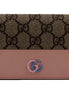 Gucci GG Marmont Canvas Leather Card Case Wallet Pink Blue
