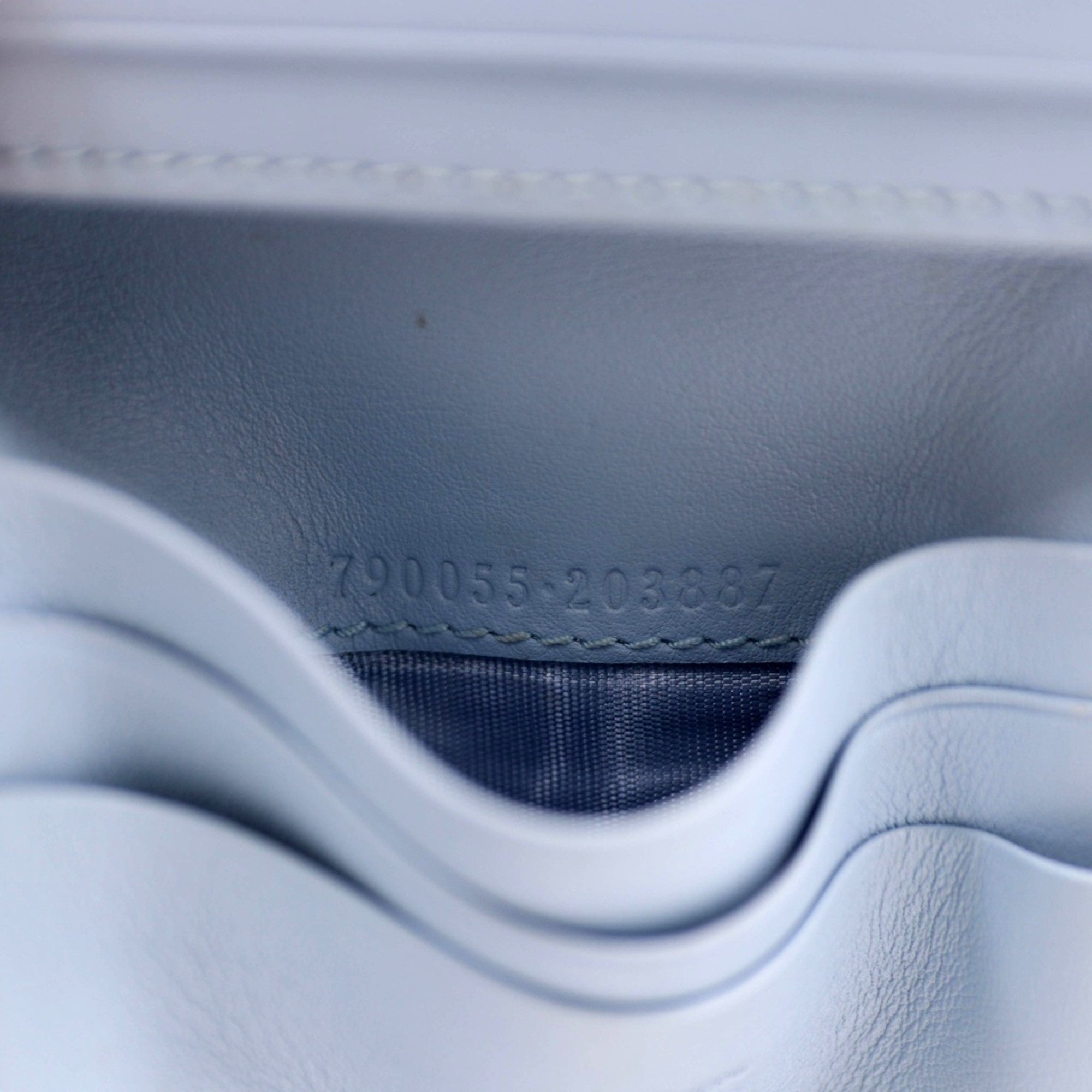 Gucci GG Marmont Canvas Leather Card Case Wallet Pink Blue