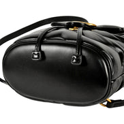 Gucci GG Marmont Matelassé Quilted Leather Black Backpack available at Queen Bee of Beverly Hills