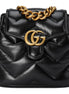 Gucci GG Marmont Matelassé Quilted Leather Black Backpack available at Queen Bee of Beverly Hills