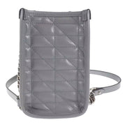 Gucci GG Marmont Silver Medium Chain Shoulder Tote Bag Gray Leather available at Queen Bee of Beverly Hills