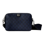 Gucci GG Supreme Canvas Ophidia Small Crossbody Bag in Navy Blue sold at Queen Bee of Beverly Hills