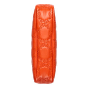 Gucci GG Quilted Matelassé Leather Mini Shoulder Bag In Orange available at Queen Bee of Beverly Hills