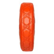 Gucci GG Quilted Matelassé Leather Small Shoulder Handbag In Orange available at Queen Bee of Beverly Hills
