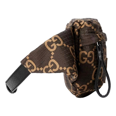 Gucci GG Ripstop Waist Bag Beige and Brown available at Queen Bee of Beverly Hills