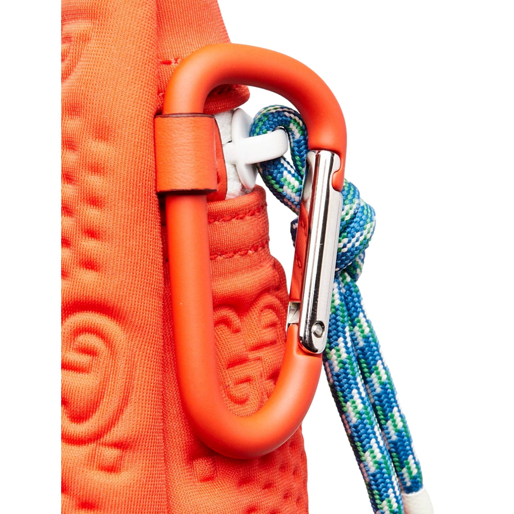 Gucci GG Scuba Neon Orange Rubber-Effect Small Clutch Pouch Bag - available at Queen Bee of Beverly Hills.