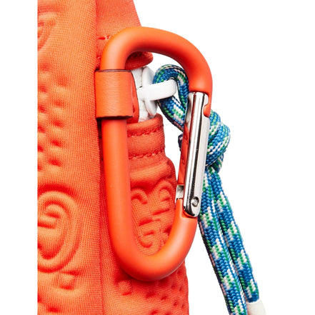 Gucci GG Scuba Neon Orange Rubber-Effect Small Clutch Pouch Bag - available at Queen Bee of Beverly Hills.