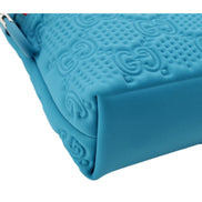 Gucci GG Scuba Pouch Small Clutch Bag Blue sold at Queen Bee of Beverly Hills