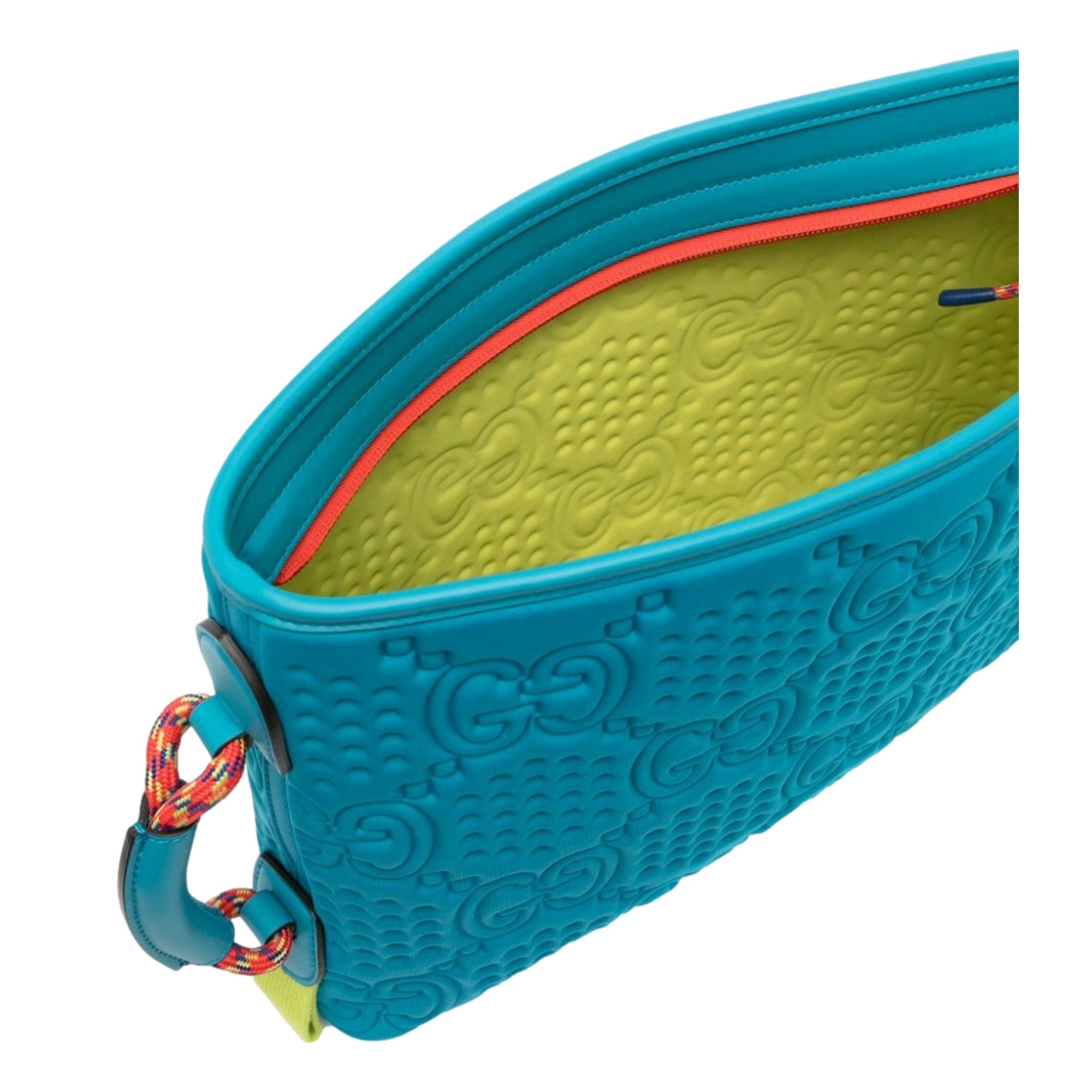 Gucci GG Scuba Pouch Small Clutch Bag Blue sold at Queen Bee of Beverly Hills