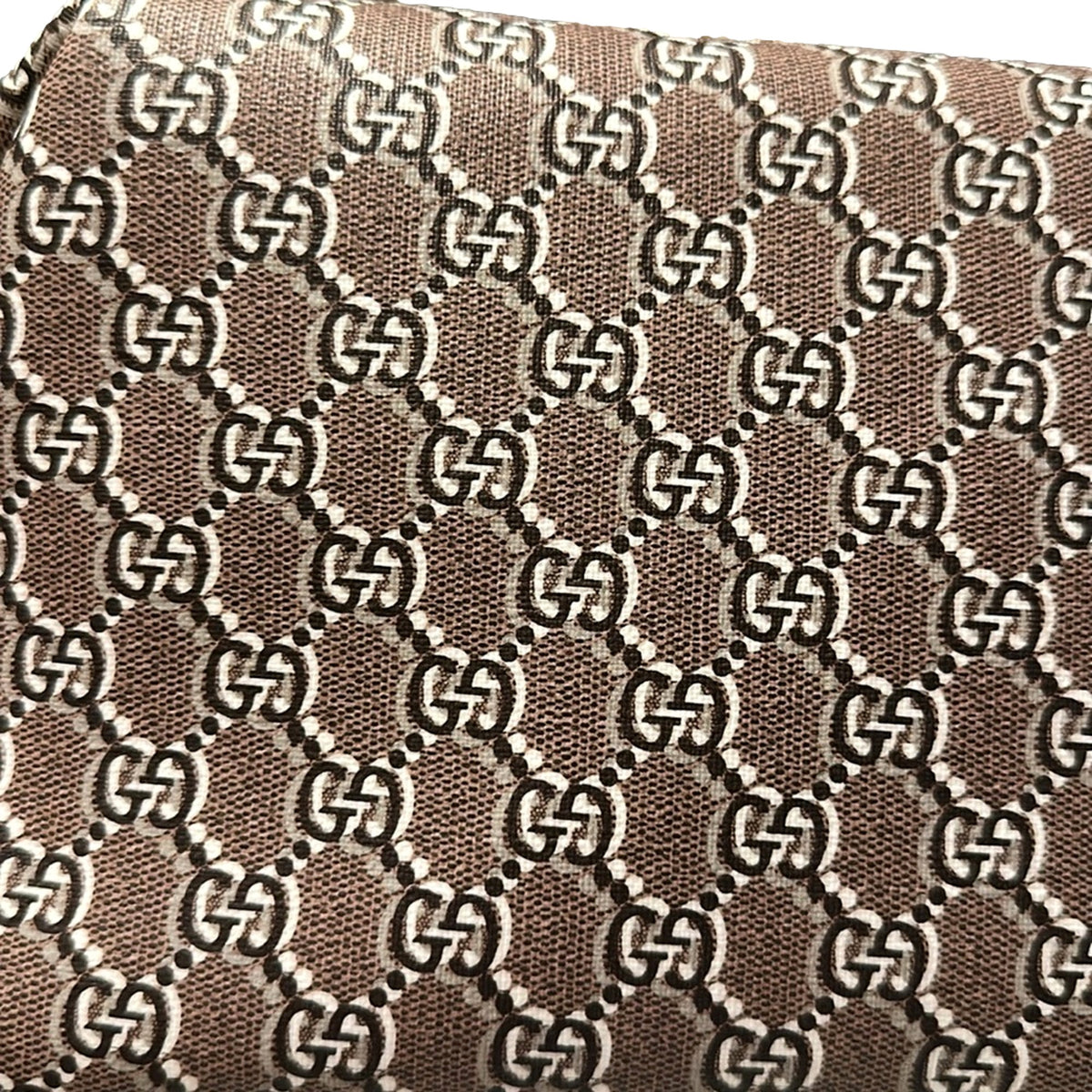 Gucci GG Shadow Beige Brown Large Cosmetic Pouch - available at Queen Bee of Beverly Hills.