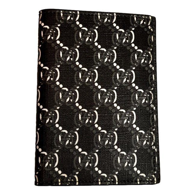 Gucci GG Shadow Large Bifold Wallet Black Embossed Leather