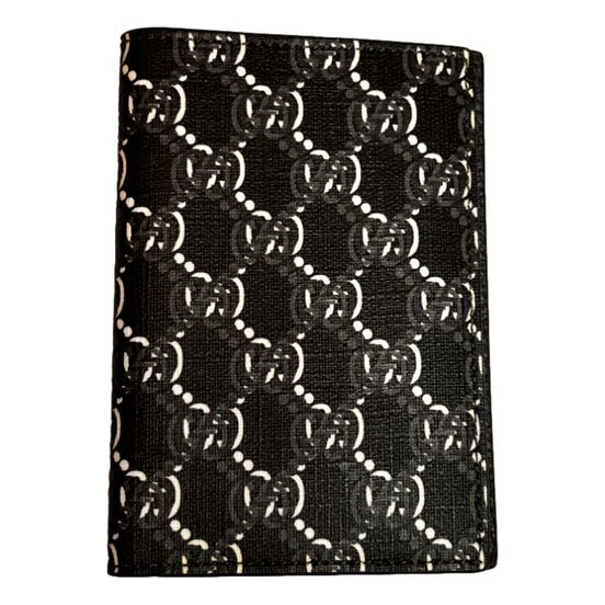 Gucci GG Shadow Large Bifold Wallet Black Embossed Leather