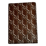 Gucci GG Shadow Large Bifold Wallet Brown Embossed Leather