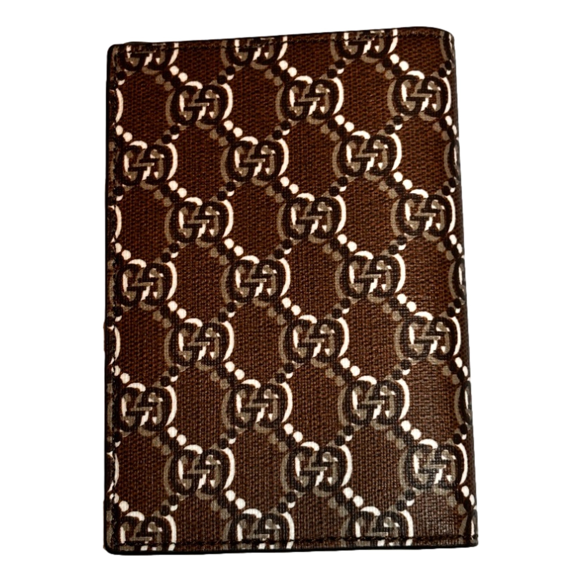Gucci GG Shadow Large Bifold Wallet Brown Embossed Leather