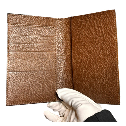 Gucci GG Shadow Large Bifold Wallet Brown Embossed Leather
