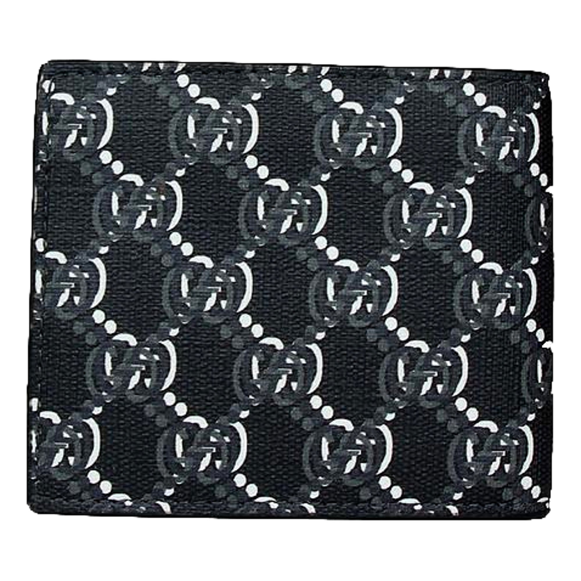 Gucci GG Shadow Black White Bifold Wallet available at Queen Bee of Beverly Hills