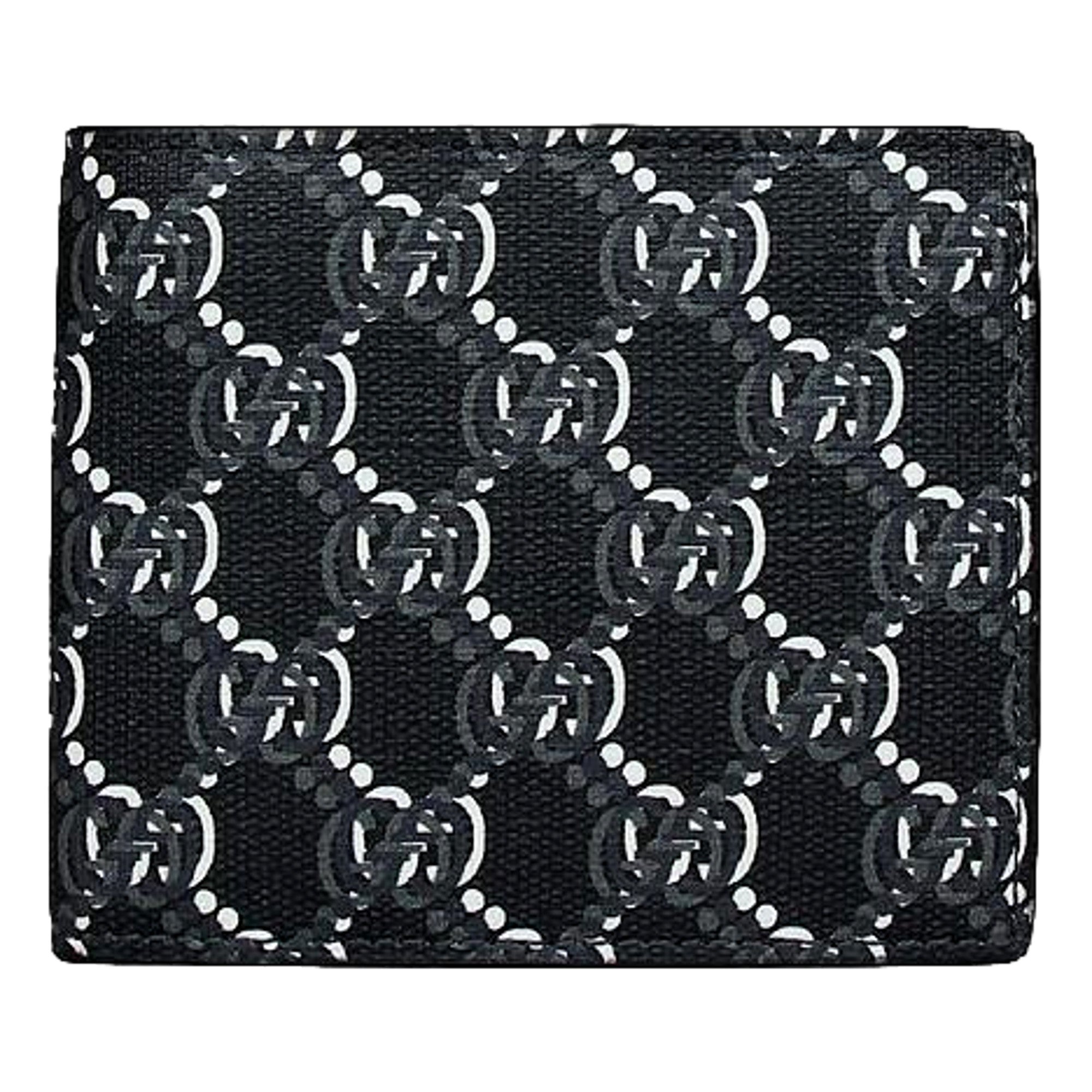 Gucci GG Shadow Black White Bifold Wallet available at Queen Bee of Beverly Hills