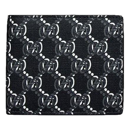 Gucci GG Shadow Black White Bifold Wallet available at Queen Bee of Beverly Hills