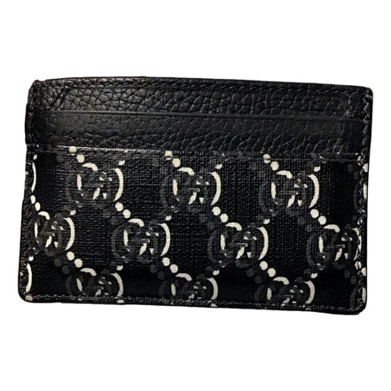 Gucci GG Shadow Black White Card Holder Wallet available at Queen Bee of Beverly Hills