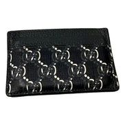 Gucci GG Shadow Black White Card Holder Wallet available at Queen Bee of Beverly Hills