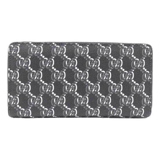 Gucci GG Shadow Black White Continental Zip Around Wallet available at Queen Bee of Beverly Hills