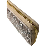 Gucci GG Shadow Continental Zip Around Wallet Beige Brown sold at Queen Bee of Beverly Hills