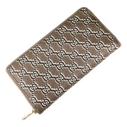 Gucci GG Shadow Continental Zip Around Wallet Beige Brown sold at Queen Bee of Beverly Hills
