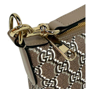 Gucci GG Shadow Monogram Canvas Beige Black Shoulder Bag available at Queen Bee of Beverly Hills