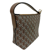 Gucci GG Shadow Monogram Canvas Beige Black Shoulder Bag available at Queen Bee of Beverly Hills