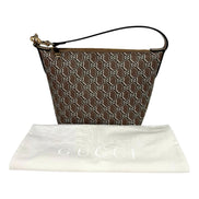 Gucci GG Shadow Monogram Canvas Beige Black Shoulder Bag available at Queen Bee of Beverly Hills