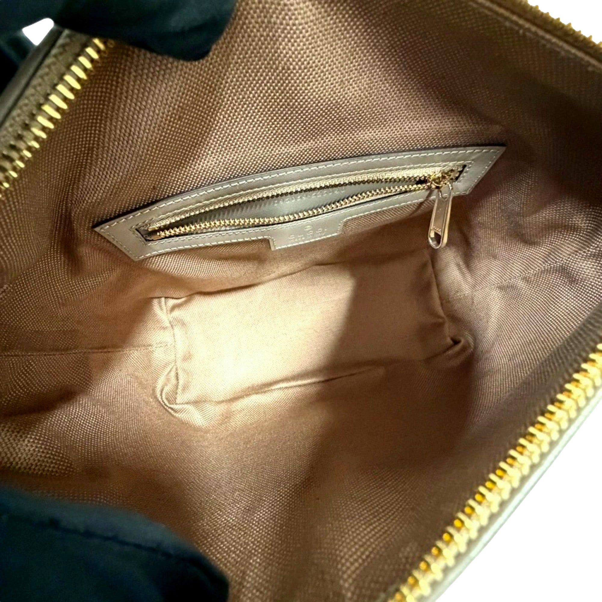 Gucci GG Shadow Monogram Canvas Beige Black Shoulder Bag available at Queen Bee of Beverly Hills