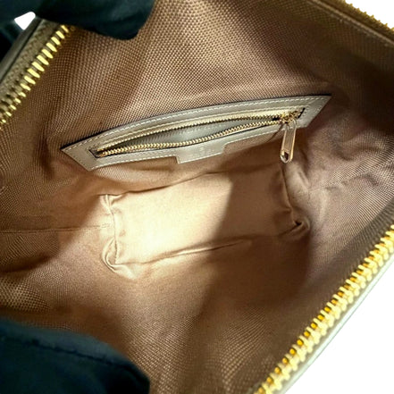 Gucci GG Shadow Monogram Canvas Beige Black Shoulder Bag available at Queen Bee of Beverly Hills