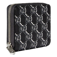 Gucci GG Shadow Black Canvas Zip Around Small Card Wallet sold at Queen Bee of Beverly Hills