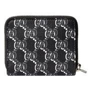 Gucci GG Shadow Black Canvas Zip Around Small Card Wallet sold at Queen Bee of Beverly Hills