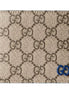 Gucci GG Supreme Coated Canvas Blue Emblem Coin Wallet Bifold