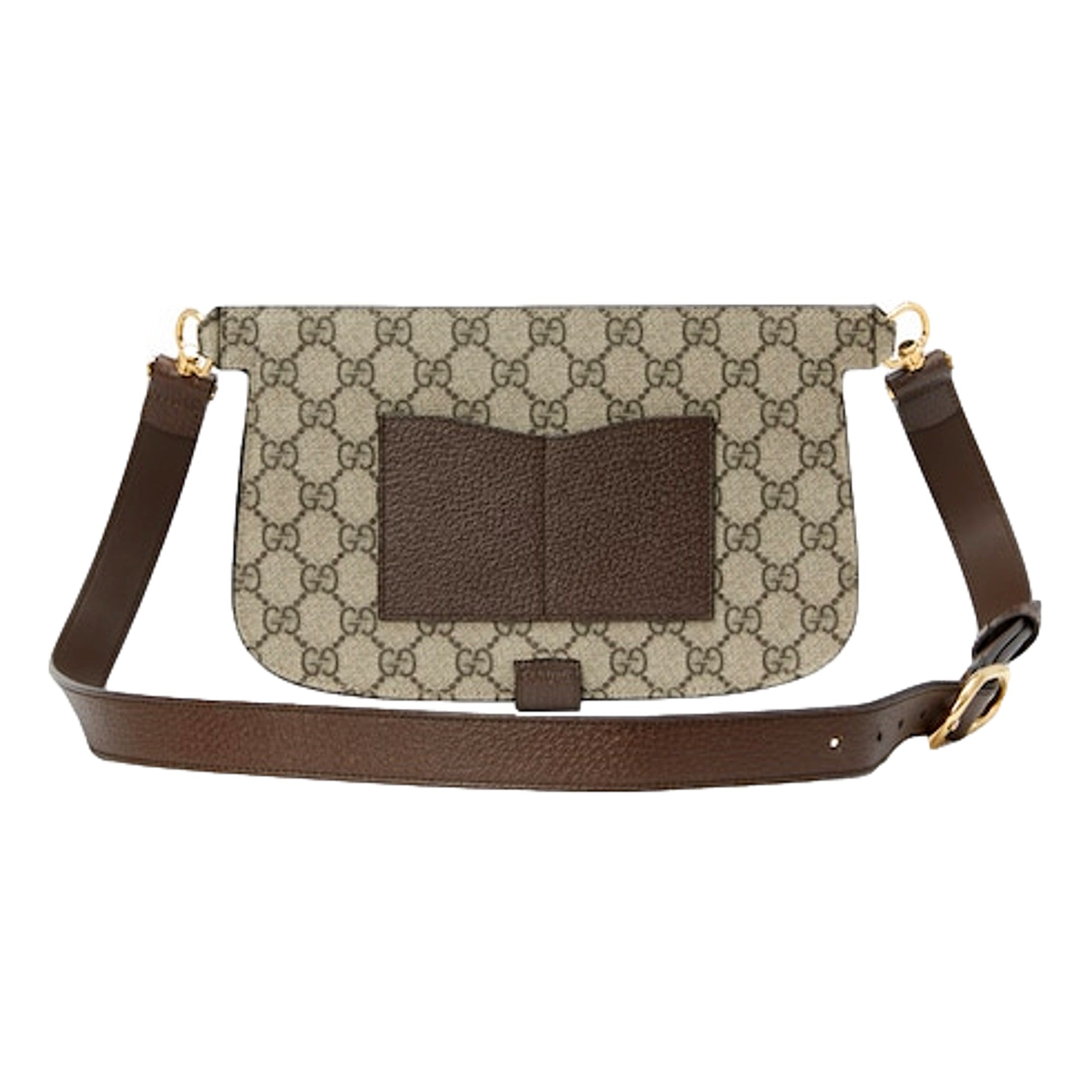 Gucci GG Supreme Blondie Canvas Belt Bag Brown Beige Size 110 available at Queen Bee of Beverly Hills